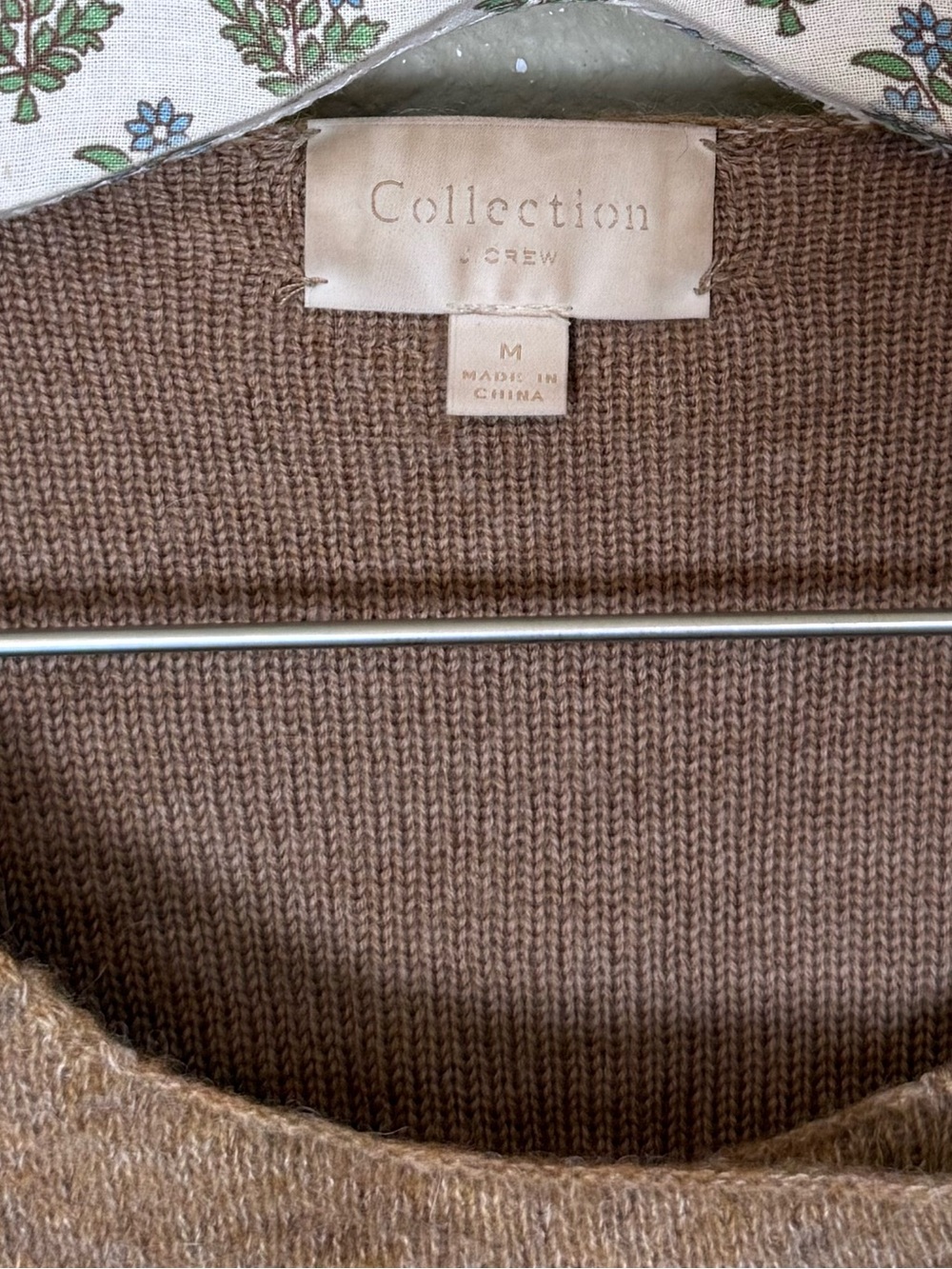 J. Crew Collection Tan Wool Alpaca Sweater Jacket Size Medium - Picture 5 of 6